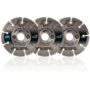 OX CGS 3 Blade Pack – 115 mm / 4.5 in, 22.23 mm Bore - X3-CGS-115/22