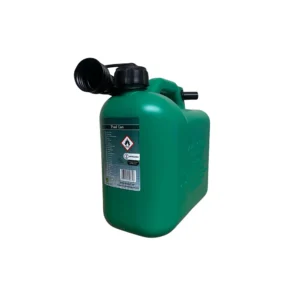 5 Litre Green Plastic Petrol Fuel Can – UN Approved, SI 1982/630 Compliant