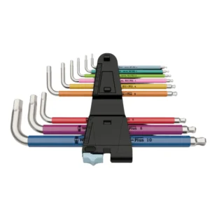 Wera 3950/9 Hex-Plus Multicolour Stainless L-Key Set Metric 9 Piece – 05022669001