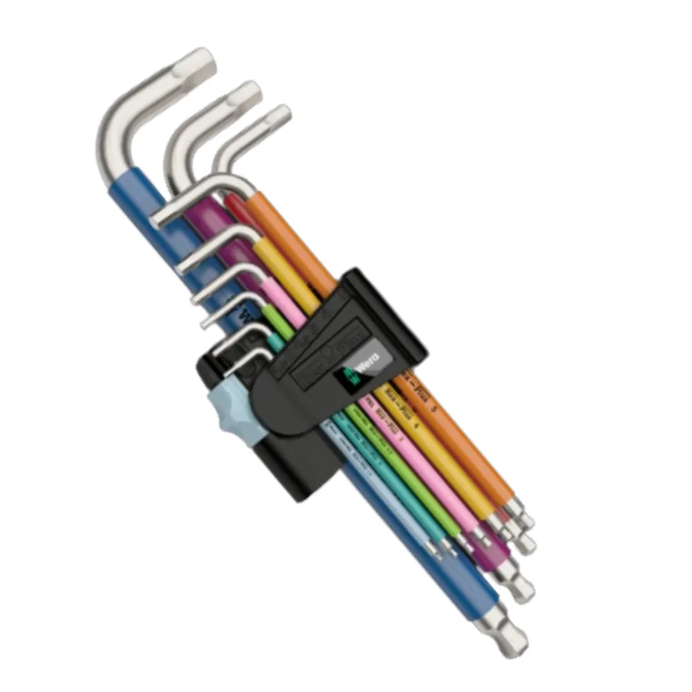 Wera 3950/9 Hex-Plus Multicolour Stainless L-Key Set Metric 9 Piece – 05022669001 - Image 2