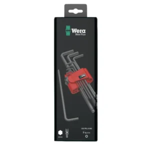 Wera 950/9 Hex-Plus 6 SB L-Key Set Metric BlackLaser 9 Piece – 05073596001