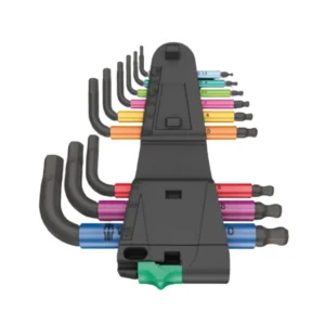 Wera 950/9 Hex-Plus Multicolour 2 L-Key Set Metric BlackLaser 9 Piece – 05133164001