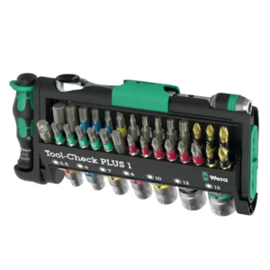 Wera Tool-Check PLUS 39 Piece Tool Set with Ratchet, Bits & Sockets – 05056490001