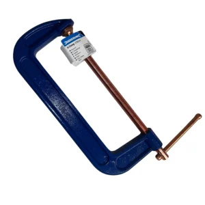 Silverline VC30 G Clamp 250mm Cast Iron Frame with Copper Plated Thread